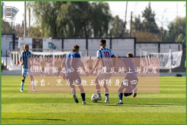 CBA新排名公布！广厦反超上海跃居榜首，黑马连胜五场跻身前四